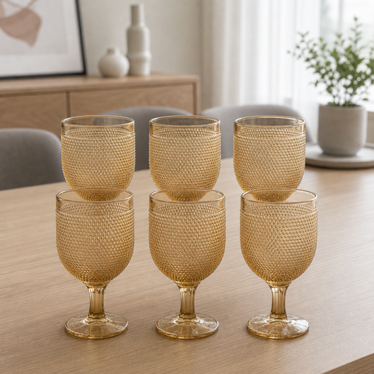 RM42-47 - Set x6 copas de vino Dot gold