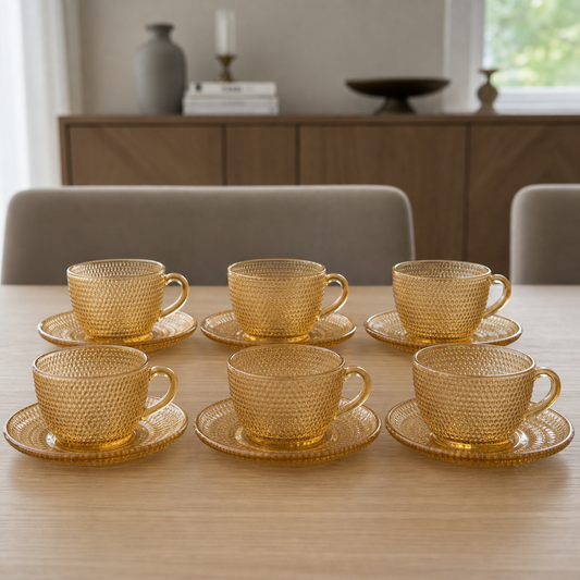 RM42-53 - Set x 6 tazas café Dot gold