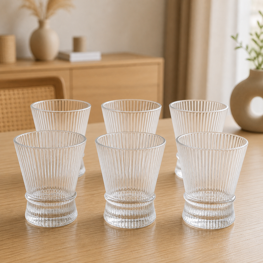 RM42-54 - Set x 6 vasos cortos white corner - set x6