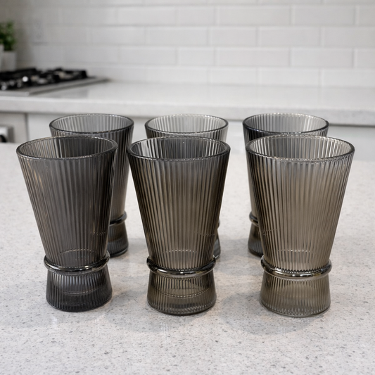 Set x 6 vasos Altos White Corner grey