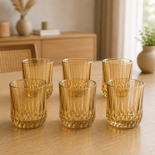 RM42-71 - Set x 6 vasos corto Stylo Gold - set x6