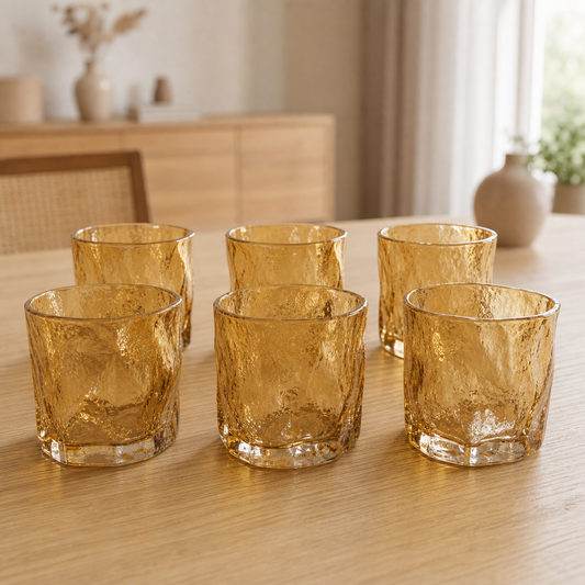 RM42-83 - Set x6 vasos bajos glacier gold - set x6
