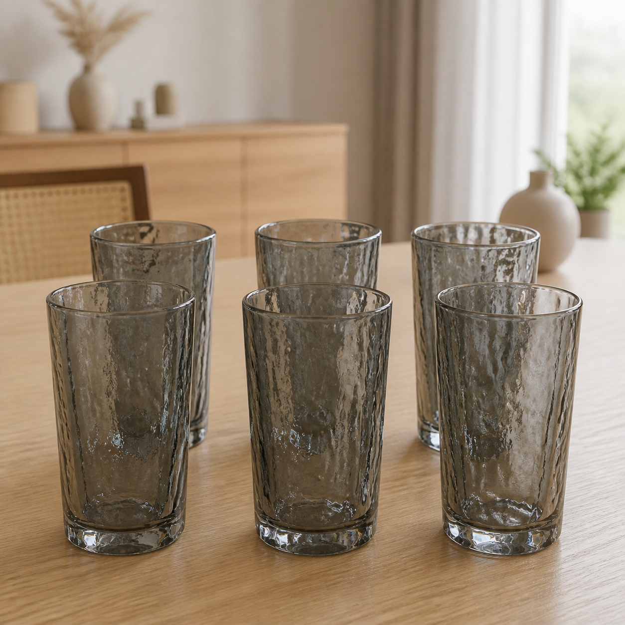 RM42-85 - Set x6 vasos altos glacier Grey - set x6