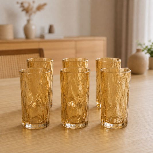 RM42-86 - Set x6 vasos altos glacier gold - set x6
