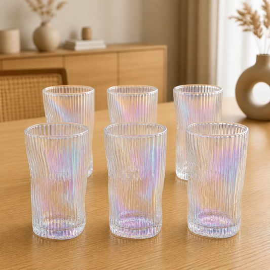 RM42-90 - Set x6 vasos altos curved tornasol - set x6