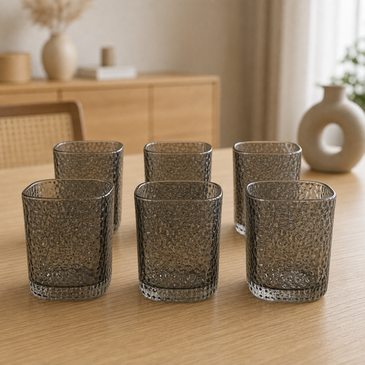 RM42-95 - Set x6 vasos Square Mouth bajos - set x6