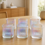 Set x 6 vasos bajos Cube Tornasol