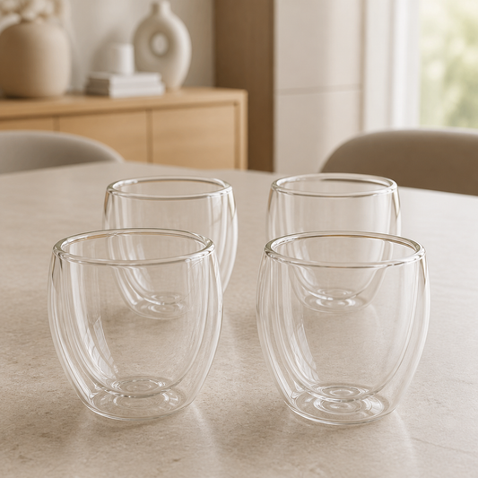 RM46-17 - Set 4 vasos doble vidrio Espresso - set 4
