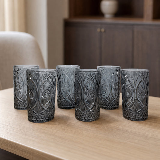 Set x6 Vasos largos Luxury Grey