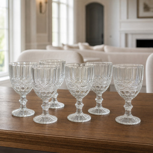 Set x6 Copas de vidrio Luxury Colorfull