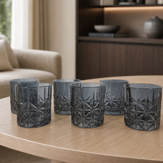 Set x6 Vasos chicos Estrella Grey