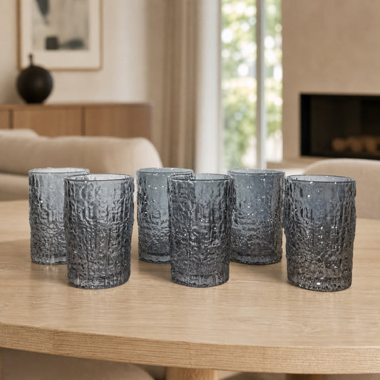 Set x6 Vasos chicos de agua Alaska Grey