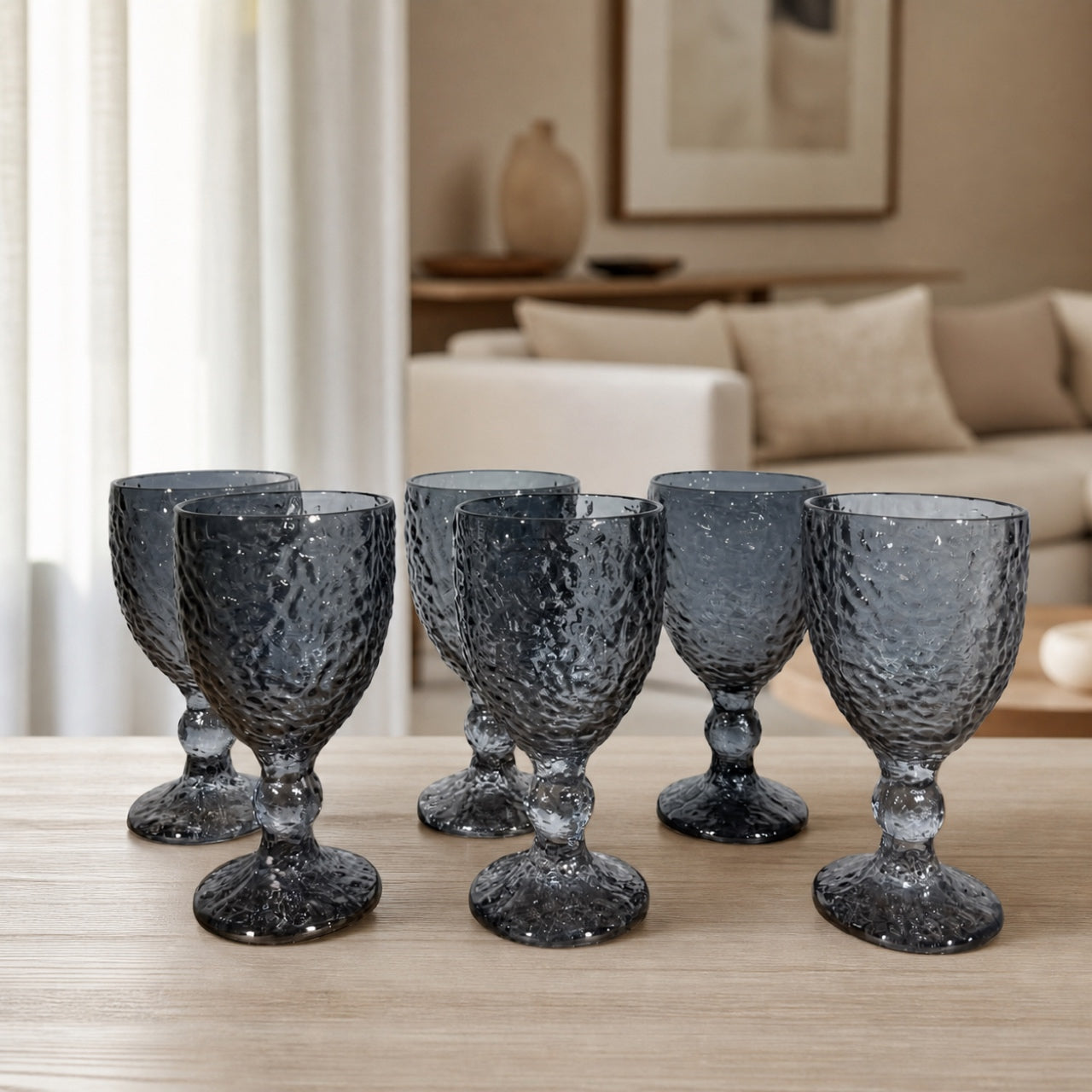 Set x6 Copas de vino Alaska Grey