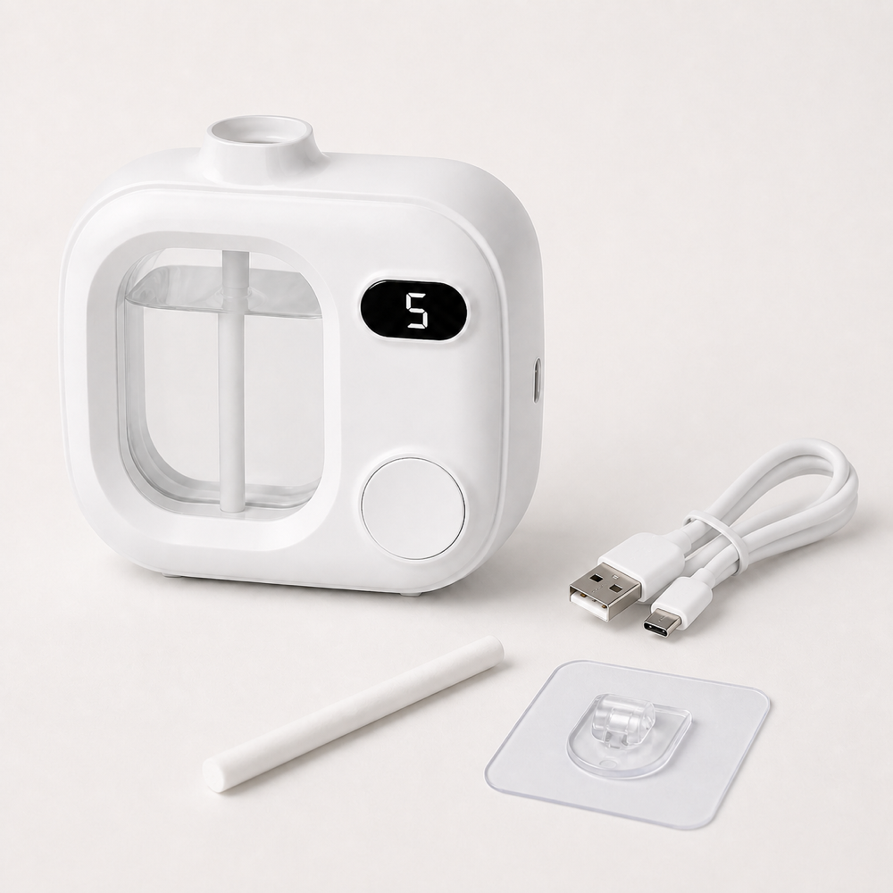 Difusor de Aroma Inalámbrico Cube sobre fondo blanco