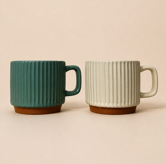 Taza de cerámica Line Wood Alta