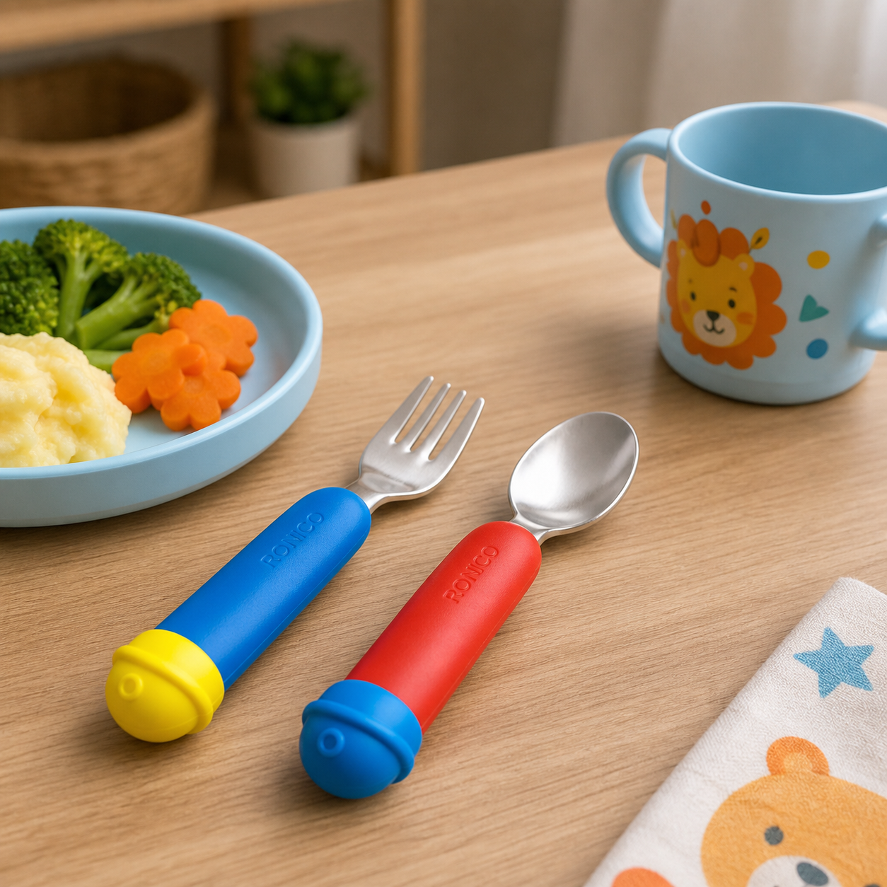 Set de Cubierto infantil bicolor lifestyle RM28-23