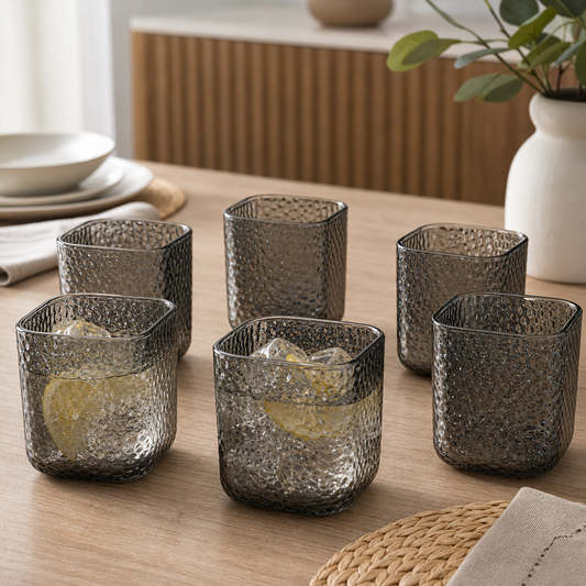 Set x6 vasos Square Mouth bajos lifestyle RM42-95