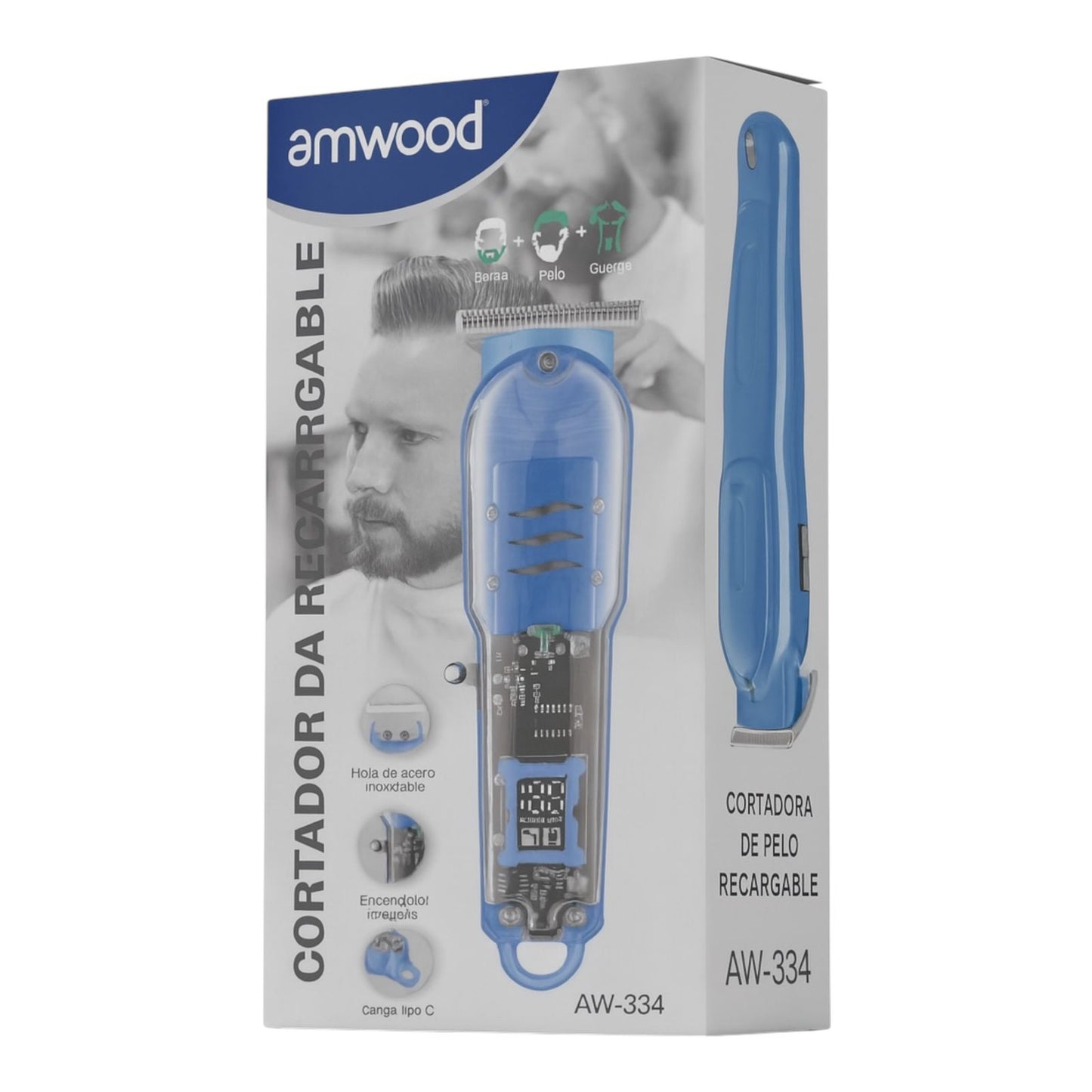 Corta pelo con display digital