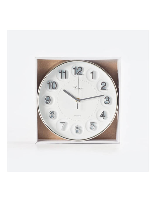 Reloj pared plata chico