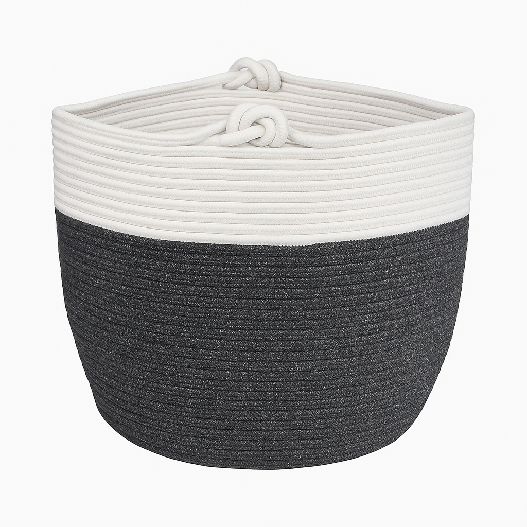 Bolso trenzado bi color