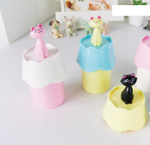 Algodonera porta hisopos cat