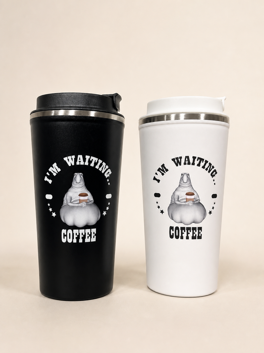 Vaso Térmico Café Blanco y Negro 500 ml