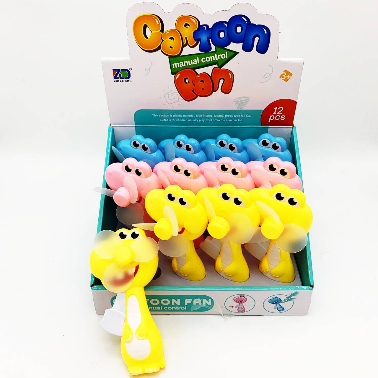 Ventilador de mano dinosaurio