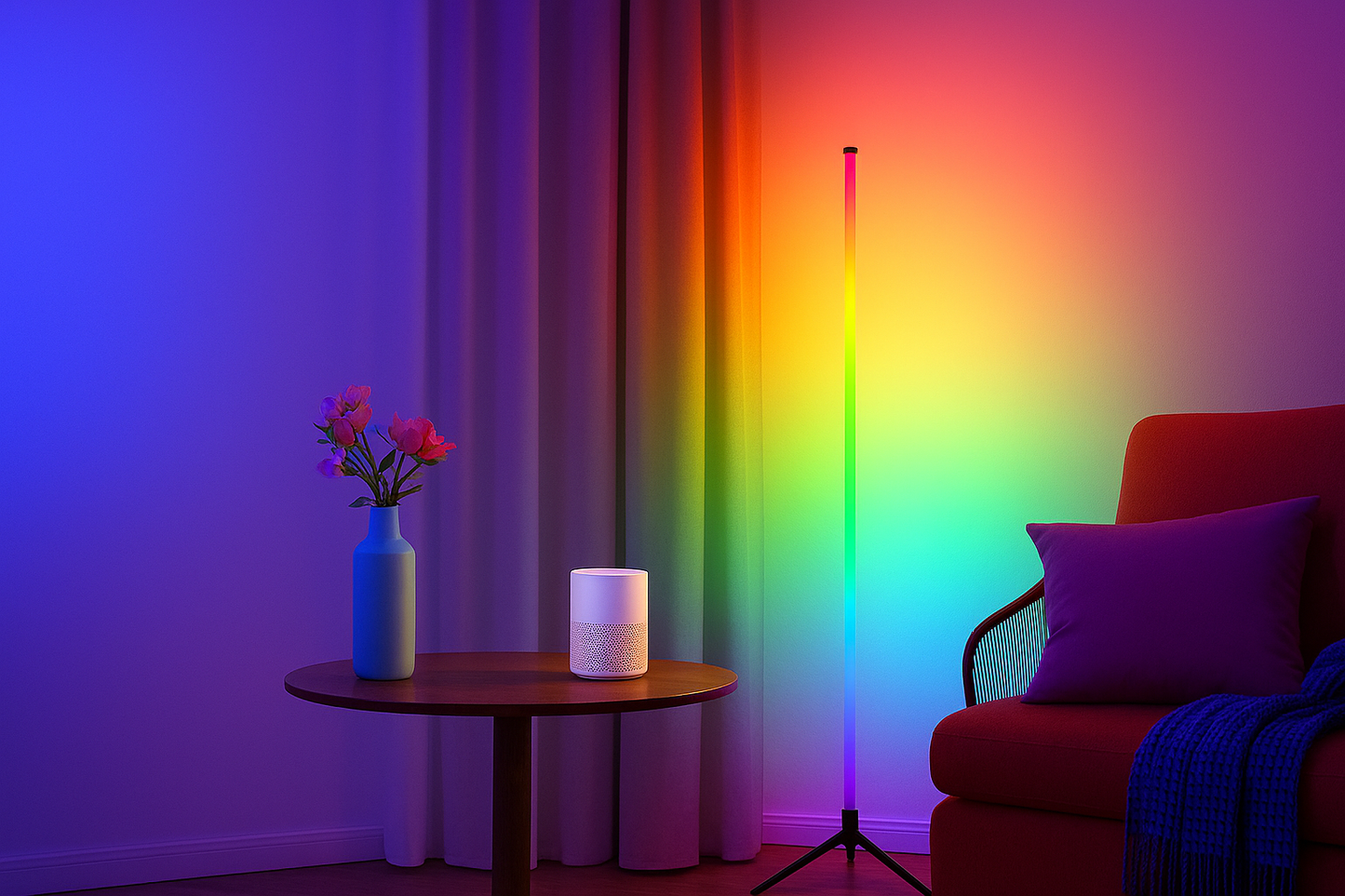 lampara led de pie RGB