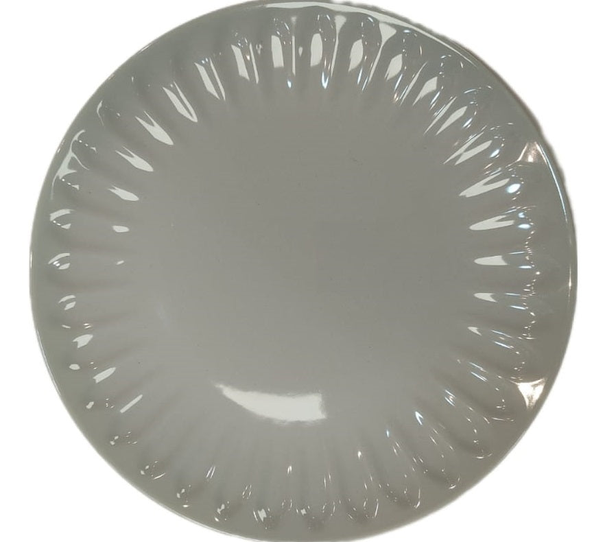 Plato postre badem gris