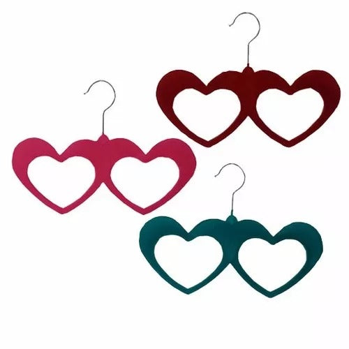 Percha dos corazones