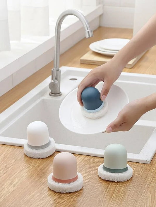 Esponja plástica con soporte