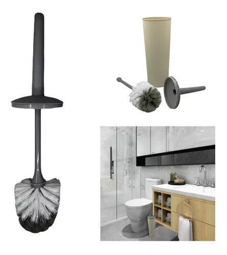 Cepillo de baño con contenedor
