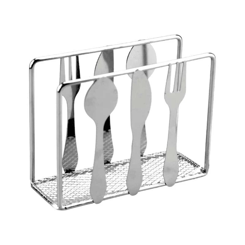 Porta servilletas cubiertos plata