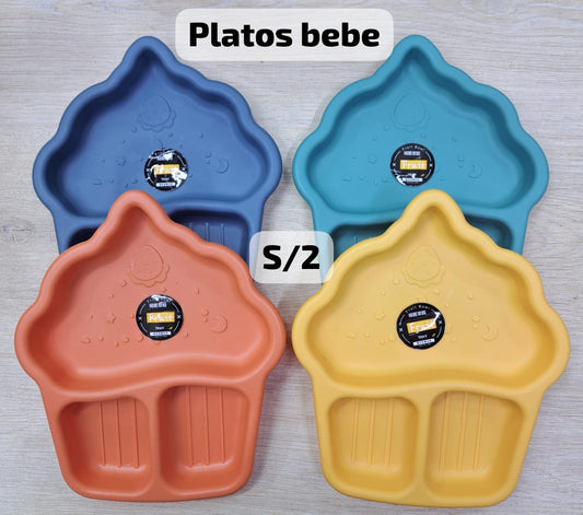 Plato infantil cup cake