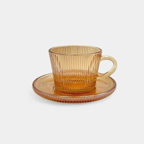 Set tazas de cafe line gold