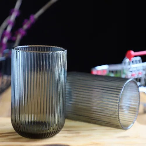 Vaso largo line grey