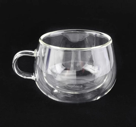 Taza doble vidrio cristal