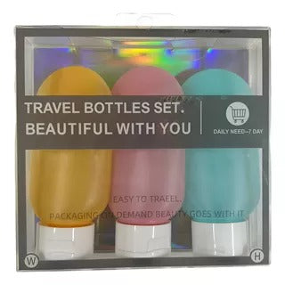 Pack x3 botellas travel