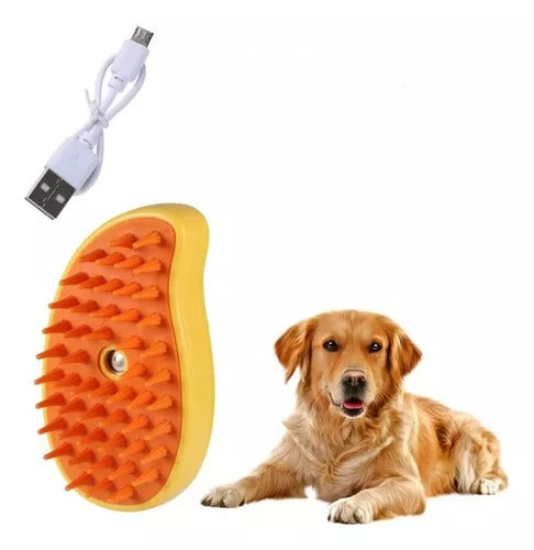 Cepillo para mascotas a vapor gota