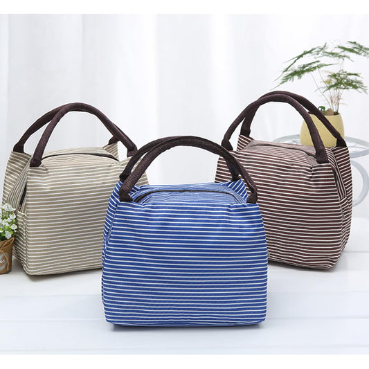 Lunchera infantil rayada