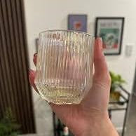 Vaso corto diamont line gold