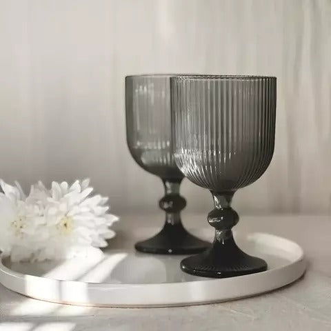 Copa de vino line grey