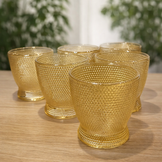 Set x 6 vasos cortos Dot  Gold