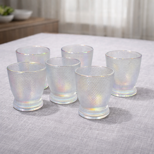Set x 6 vasos cortos Dot tornasol