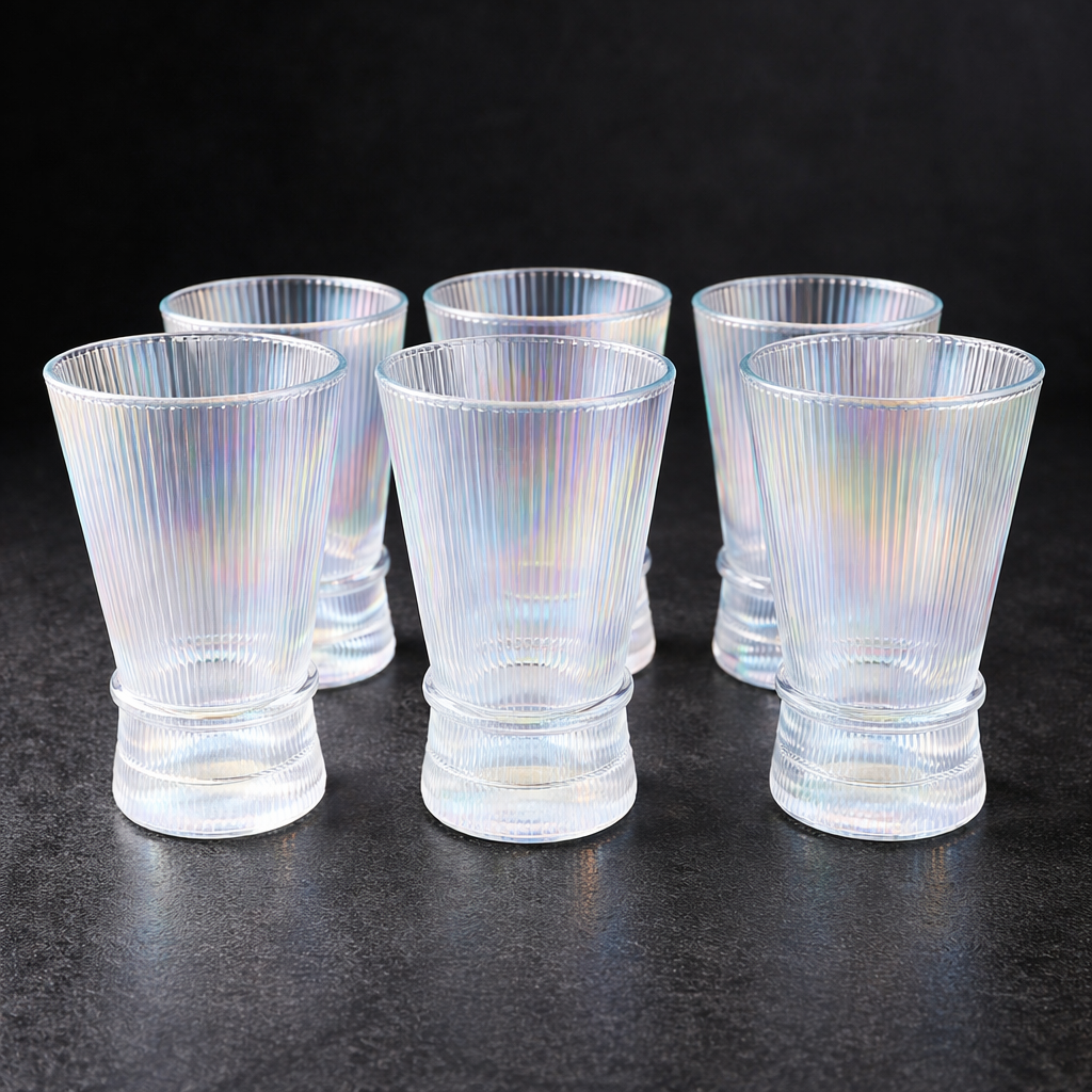 Set x 6 vasos Altos White Corner Tornasol – Items Objetos