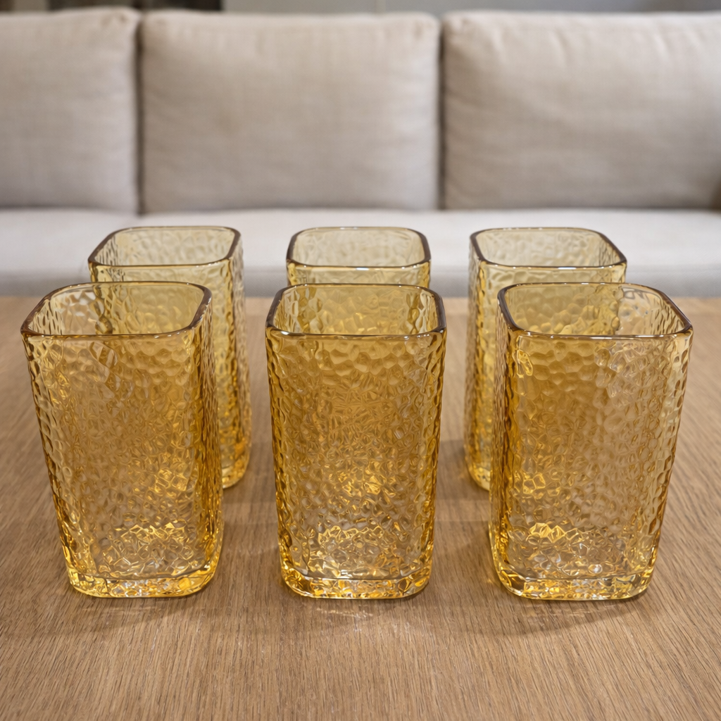 Set x 6 vasos Square Mouth altos